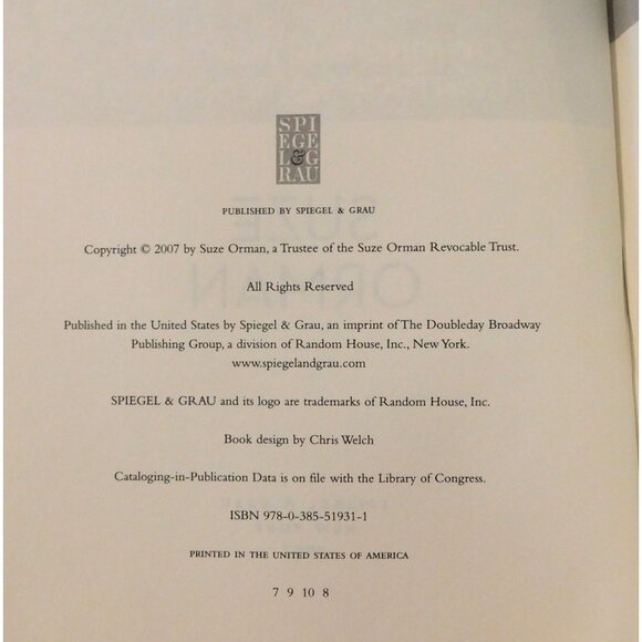 Women & Money By Suze Orman Owning The Power To Control Your Destiny 2007 HBDJ - Picture 6 of 6